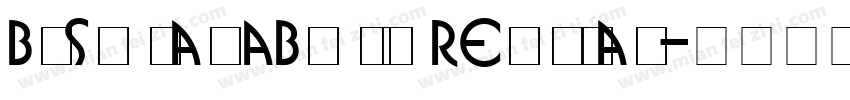 BusoramaBold Regular字体转换